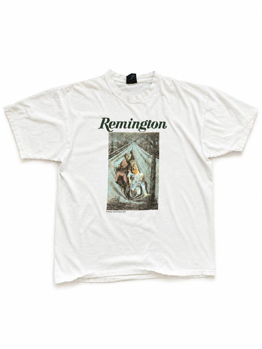 Remington Helping the Ol' Sport Out White Cotton Tee